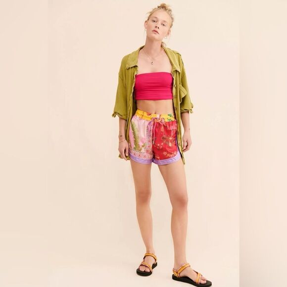 FARM Rio | Mixed Scarves Tropical Printed Shorts - Picture 3 of 8